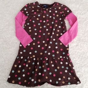 Cute Poka Dot Brown Tunic/Dress